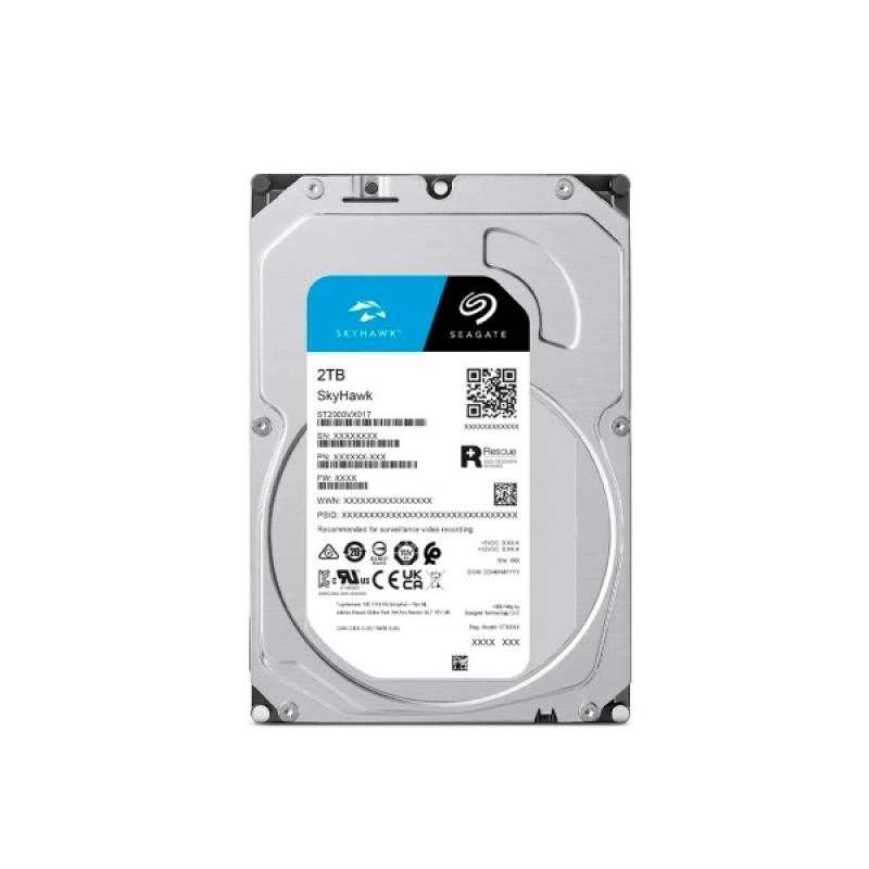 Disco Duro SEAGATE SKYHAWK 2TB, 256MB Cache, 3.5", SATA 6.0Gb/s, ‎5400 RPM, para Videovigilancia
