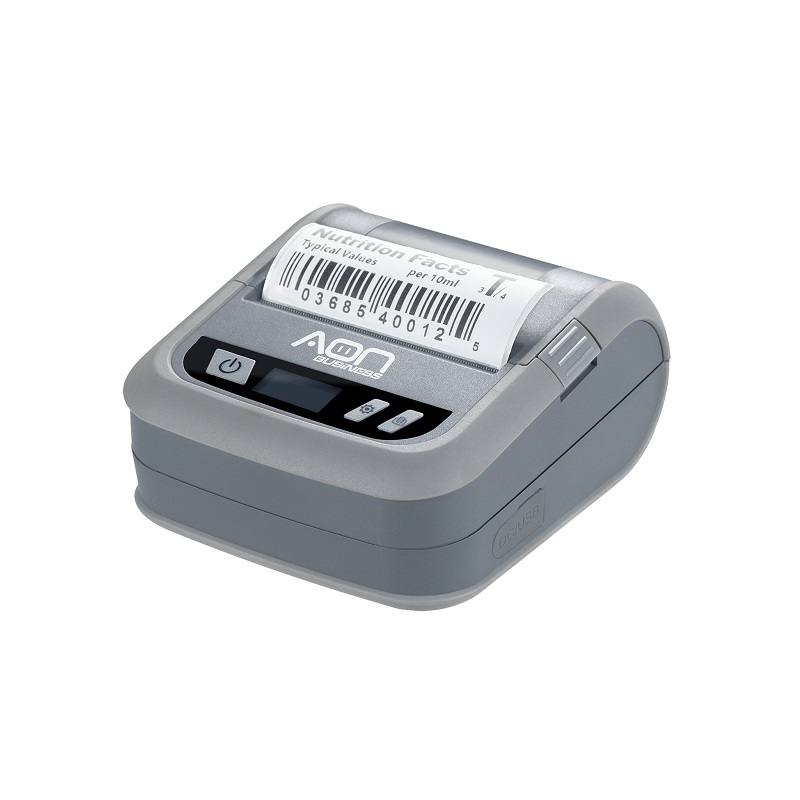 Portable Thermal Printer AON MPL-300, 72mm Paper, USB & Bluetooth Connectivity, Black