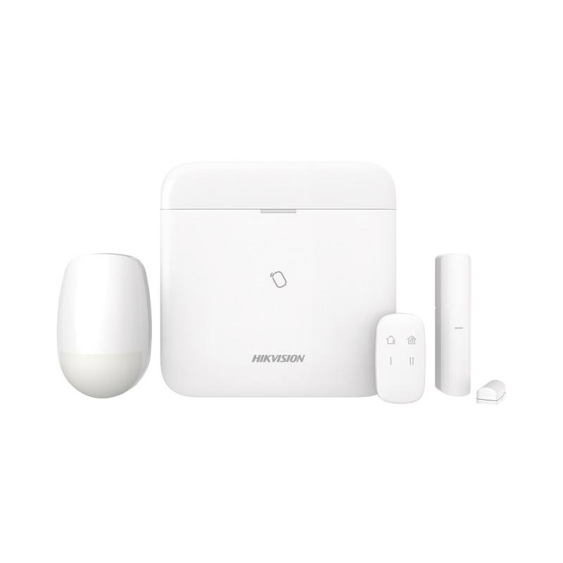 Kit Sistema De Alarma Inalámbrica Hikvision AxPro, Hasta 96 Zonas, Conexión 3G/4G, Wi-Fi (2.4 GHz) Y TCP/IP, Sim X2