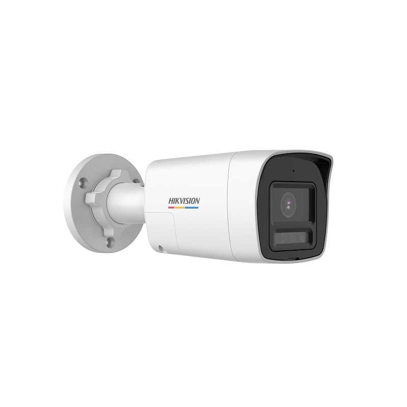 Camara Bullet Hikvision, TVI/CVI/AHD/CVBS, 2.8 mm, 2MP, IR 20M, Color Vu, Audio bidireccional, IP67, Plástica