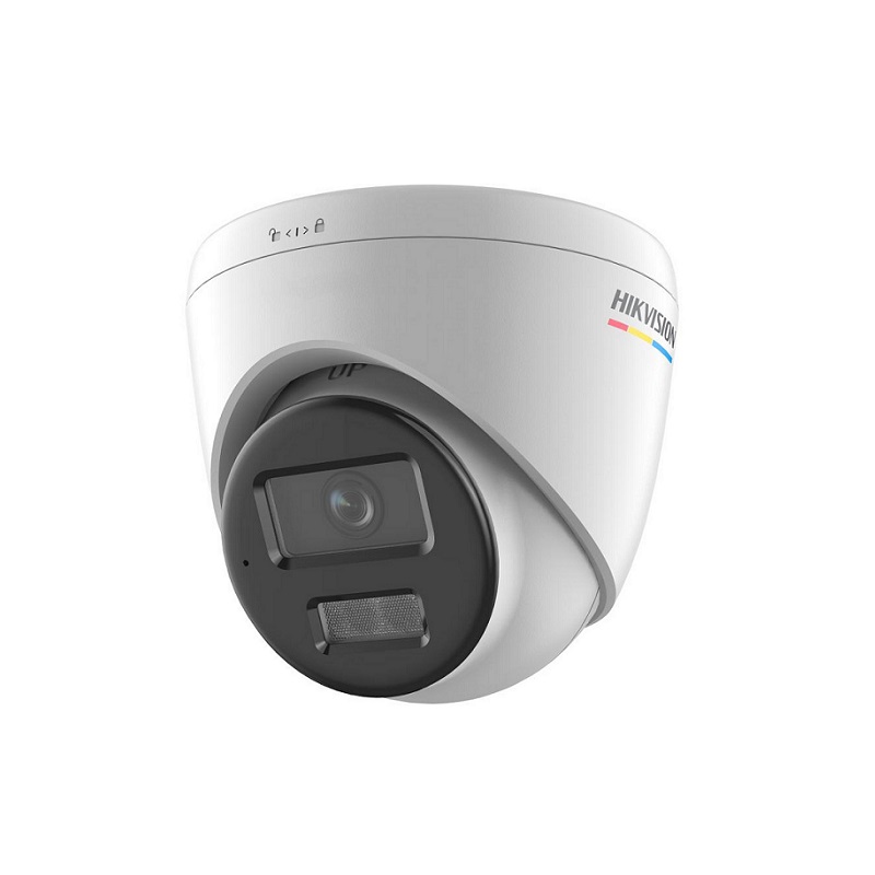 Hikvision IP Dome Camera, POE, 2.8mm Lens, 4MP, 3D DNR, 30m IR, Smart Hybrid Light, Color Vu 3.0, Built-in Mic, Indoor/Outdoor, IP67, Metal & Plastic