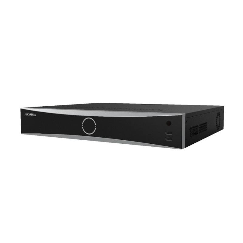 NVR Hikvision 32CH, 16CH POE H.265 4K, Graba hasta 12MP, HDMI/VGA, Hasta 4x10TB