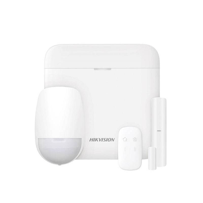 Kit Sistema de Alarma Inalámbrica Hikvision AxPro, Hasta 48 Zonas, Conexión LAN / Wi-Fi (2.4 GHz) Y TCP/IP