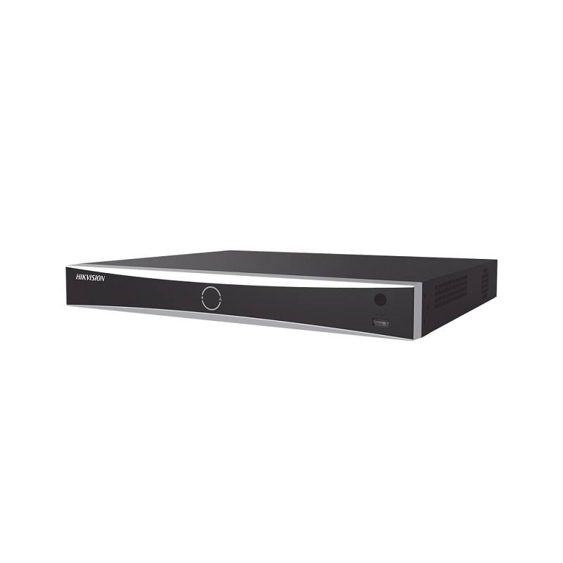 NVR Hikvision Accusense de 16CH POE, 4K, hasta 12mp, HDMI/VGA, 160Mbps, hasta 2x10TB HDD