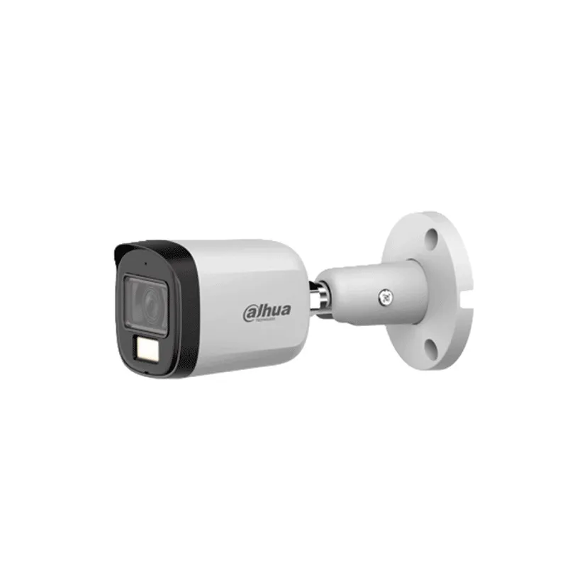 Cámara Bullet DAHUA SDL, CVI/CVBS/AHD/TVI, 2.8mm, 5MP, IR 30m, Led 20m, Micrófono, IP67, Metal