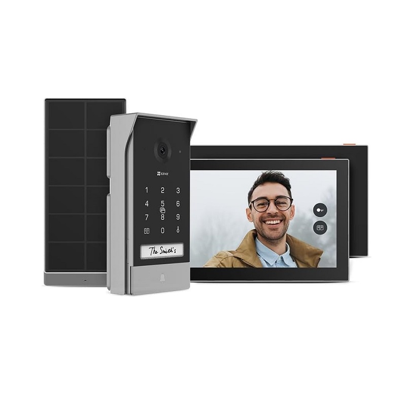 EZVIZ EP7 IP Intercom Kit, 7" Color Display, 3MP 2K Camera, Two-Way Audio, 6M Infrared Night Vision, Supports up to 512GB microSD