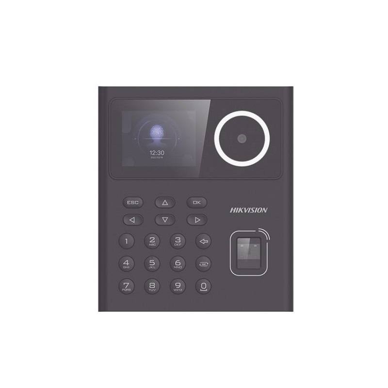 Control de acceso y asistencia HIKVISION K1T320MFWX MinMoe WiFi, Pantalla 2.4", reconocimiento Facial, Tarjeta MIFARE y Huella, 500 Rostros y 1.000 Huellas