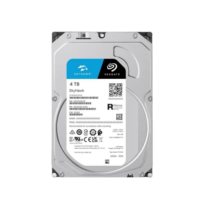 Disco Duro Seagate SkyHawk 3.5, 4TB, SATA III, 6 Gbit/s, 256MB, 5400 RPM, para Videovigilancia