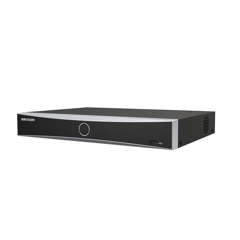 NVR Hikvision AcuSense 8CH POE 4K, Graba hasta 12MP HDMI/VGA, Hasta 1x10TB