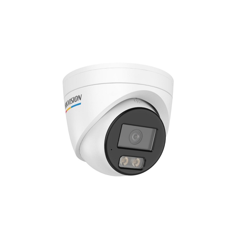 Hikvision IP Dome Camera, POE, 2.8mm Lens, 4MP, 3D DNR, 30m IR, Smart Hybrid Light, Color Vu 3.0, Built-in Mic, Indoor/Outdoor, IP67, Metal & Plastic