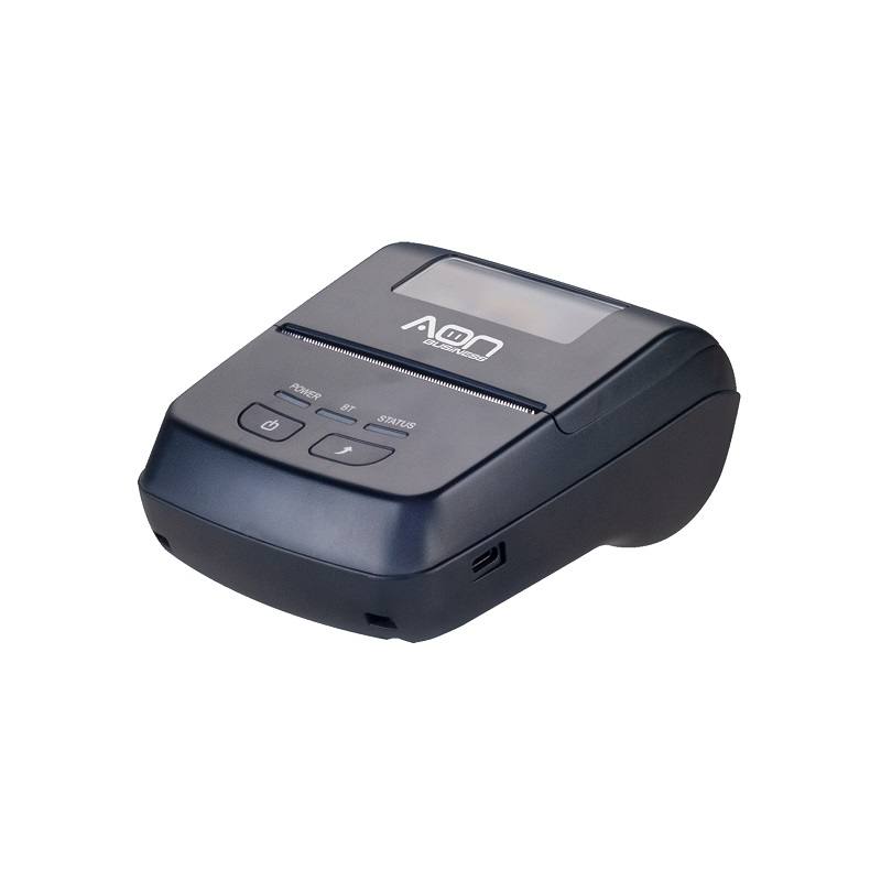 Portable Thermal Printer AON MPR-300, 72mm Paper, USB and Bluetooth Connectivity, Black