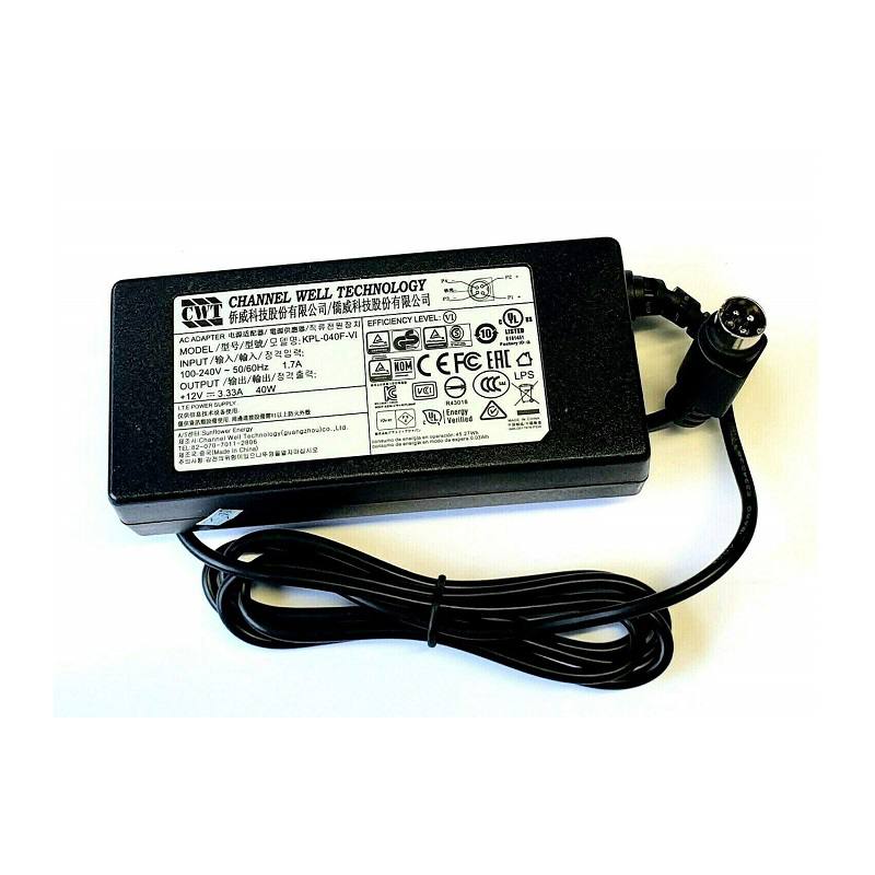 Adaptador de Corriente De 12V 3.33A 40W para DVR HIKVISION.