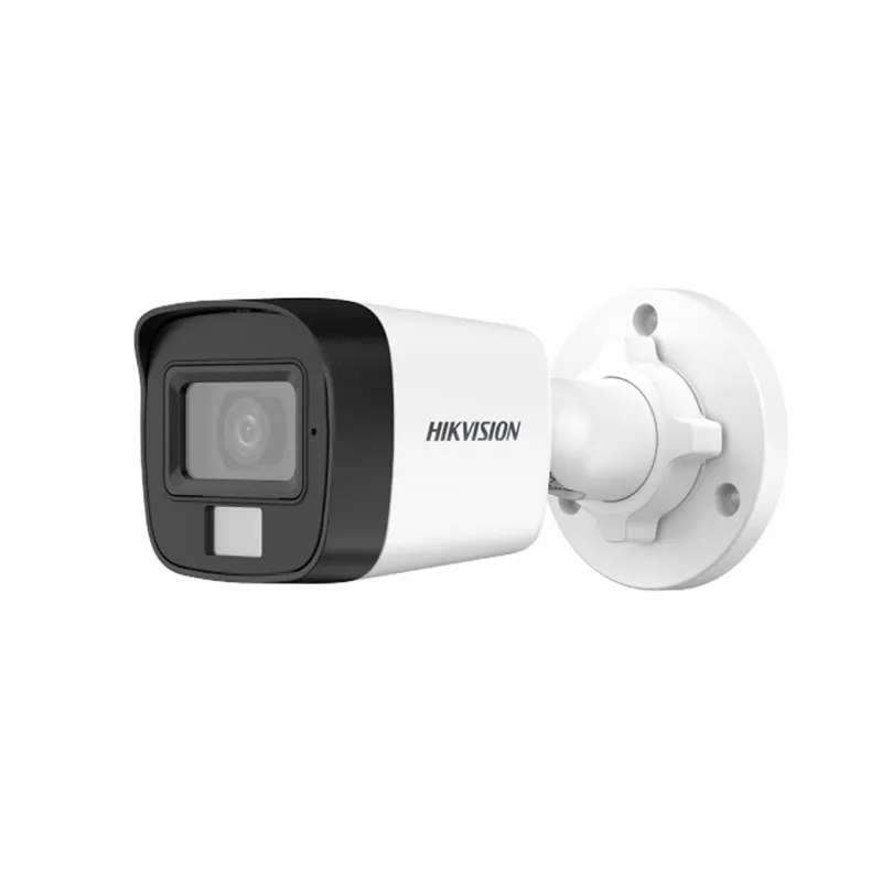 Camara Bullet Hikvision TVI/AHD/CVI/CVBS, 2.8mm, 2MP FHD, IR 20m, Smart Hybrid Light, IP67, Plástico