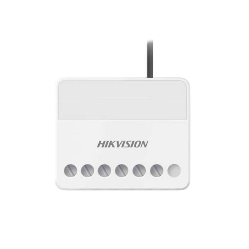 Modulo Relevador Hikvision DS-PM1-O1L-WB AX PRO Inalámbrico, 1 Entrada de Alarma 24/7, 1 Salida de Relevador 0 a 36 VCD (Max. 5 A)
