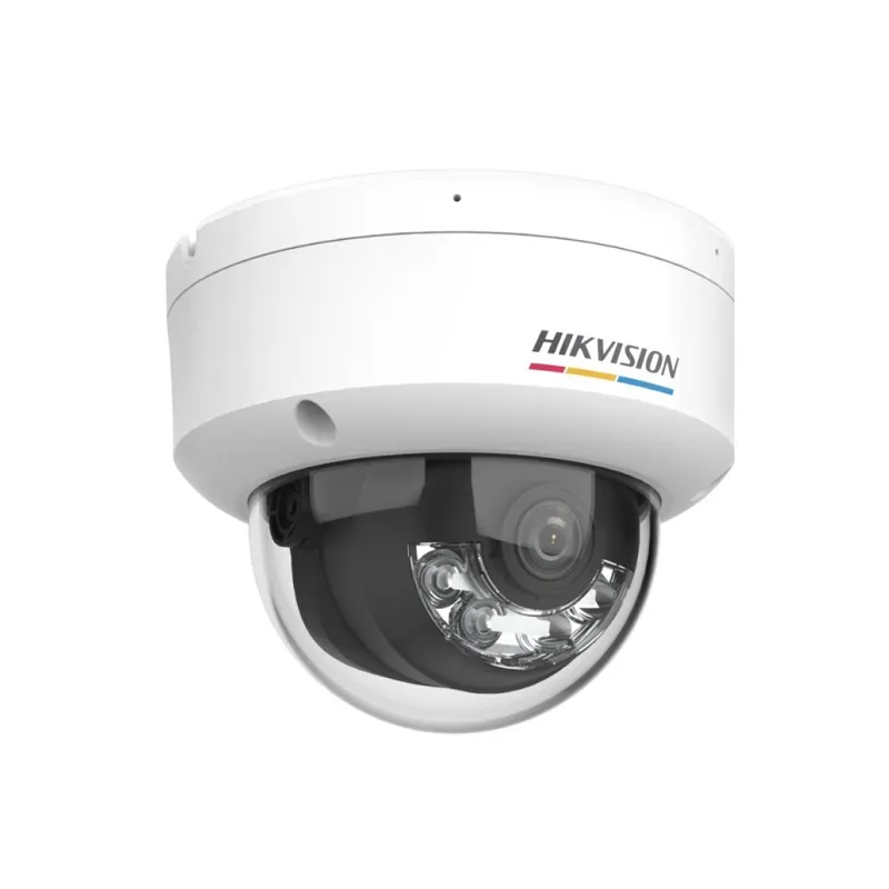 Hikvision IP Dome Camera PoE 2.8mm 4MP IR 30m Smart Hybrid Light Color Vu 3.0 Mic Audio IP67 IK08 Plastic Metal Housing