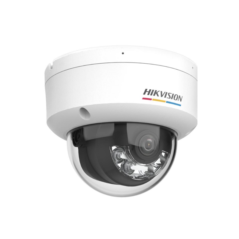 Hikvision POE Dome Camera 2.8mm 4MP IR 30m Smart Hybrid Light Color Vu 3.0 Mic Built-in IP67 IK08 Plastic Metal