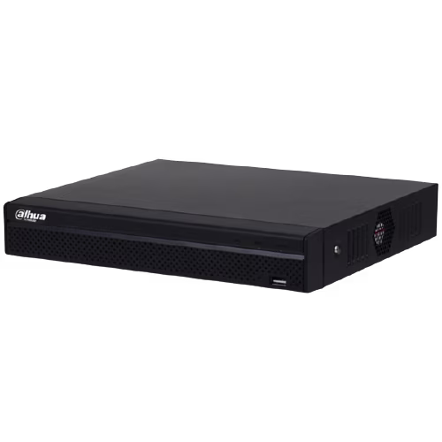 GRABADOR DE VIDEO EN RED COMPRACTO 1U 4 PoE SERIE LITE H.265 DE 4 CANALES CON NUEVA INTERFAZ DE USUARIO 4.0, VIGILANCIA REMOTA P2P, REPRODUCCION DE VIDEO EN DISPOSITIVO MOVIL